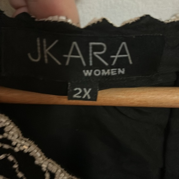 2x Black-and-white beaded top - Picture 4 of 6